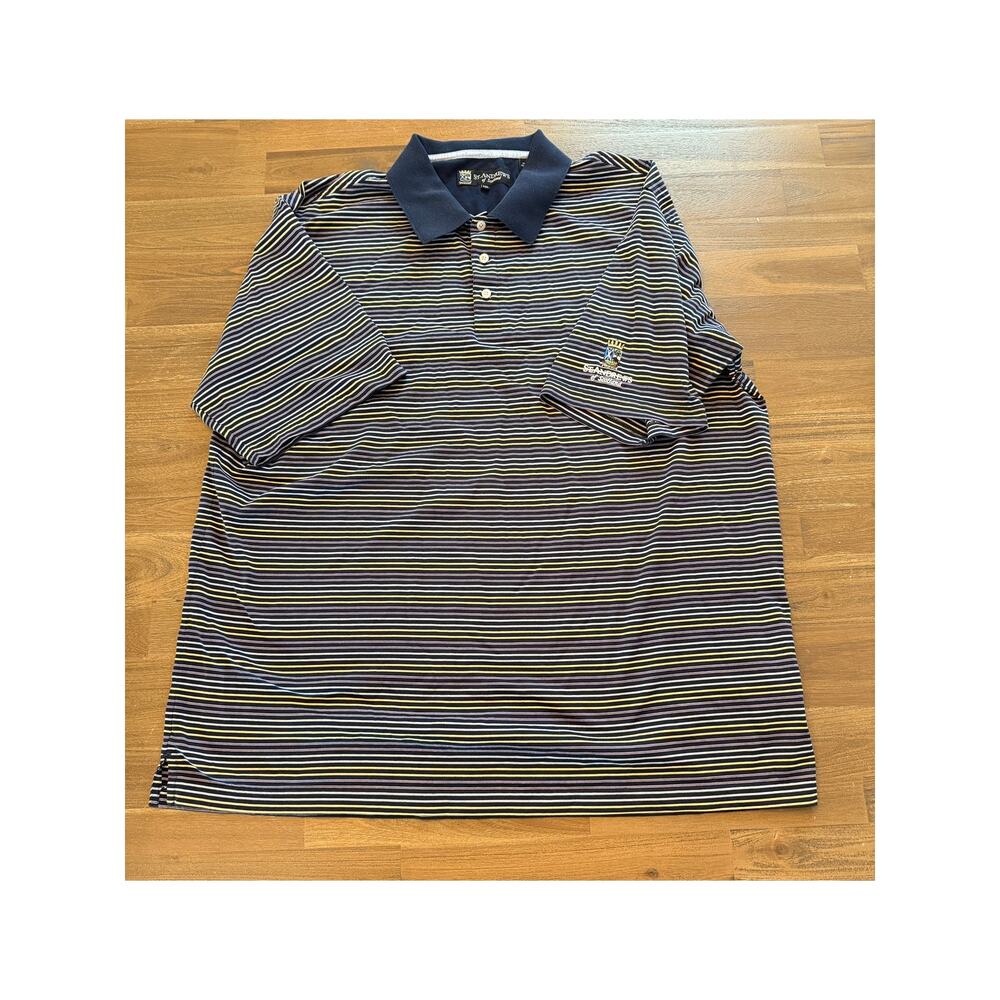 St. Andrews of Scotland Striped 2XL Polo Golf Shirt